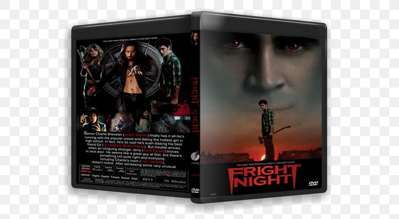 Fright Night Blu-ray Disc Film Poster, PNG, 600x450px, Fright Night, Bluray Disc, Dvd, Film, Poster Download Free