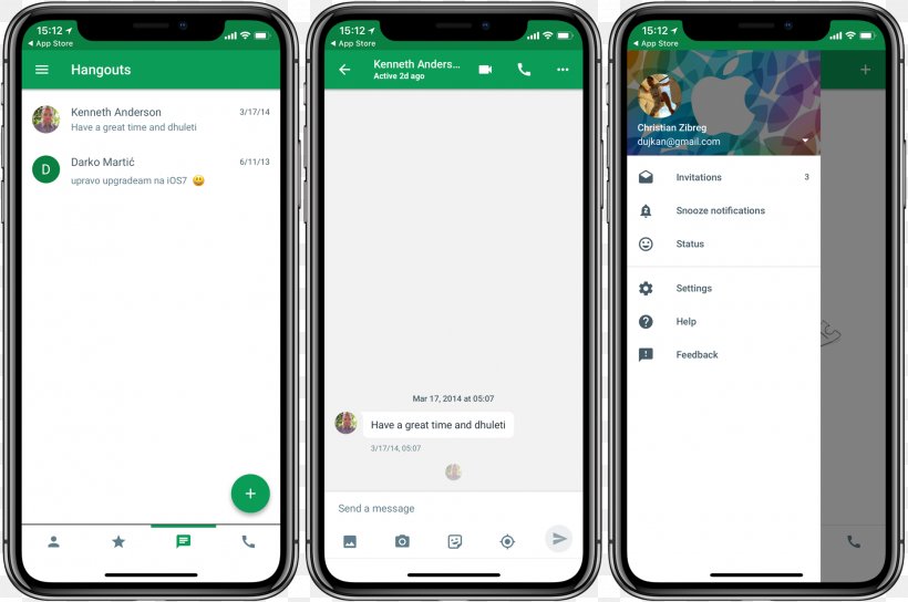Smartphone IPhone X Google Hangouts App Store, PNG, 1860x1234px, Smartphone, App Store, Brand, Communication, Communication Device Download Free