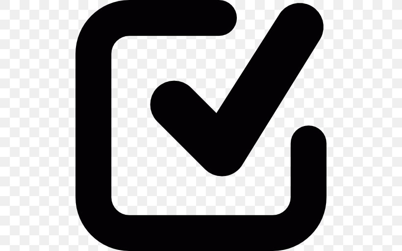 Check Icon, PNG, 512x512px, Check Mark, Area, Black And White, Finger, Hand Download Free