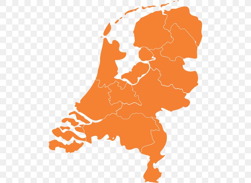 Netherlands Vector Map Clip Art, PNG, 504x597px, Netherlands, Area, Flag Of The Netherlands, Map, Orange Download Free