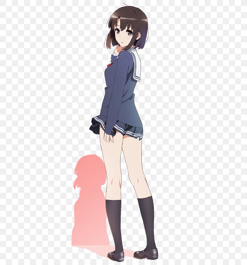 Saekano: How To Raise A Boring Girlfriend Card Sleeve Collectible Card Game Playing Card, PNG, 500x880px, Watercolor, Cartoon, Flower, Frame, Heart Download Free