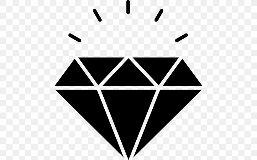 Diamond Gemstone, PNG, 512x512px, Diamond, Area, Black, Black And White, Brand Download Free