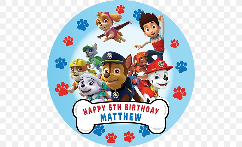 Patrol Birthday Party Favor Dog, PNG, 500x500px, Patrol, Area, Birthday, Birthday Cake, Character Download Free