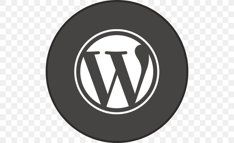 WordPress Theme Blog Website Plug-in, PNG, 500x500px, Wordpress, Black And White, Blog, Brand, Content Download Free