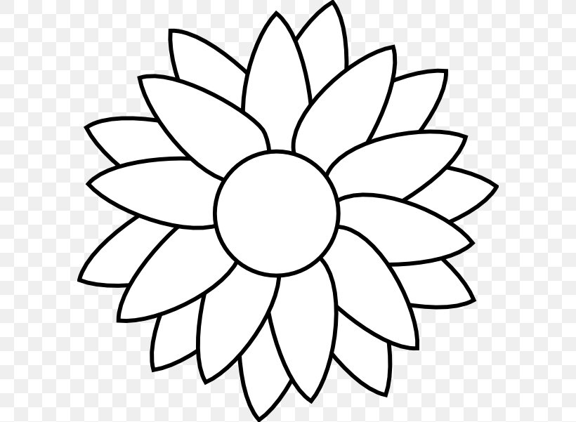 Drawing Common Sunflower Clip Art Png 600x601px Drawing Area