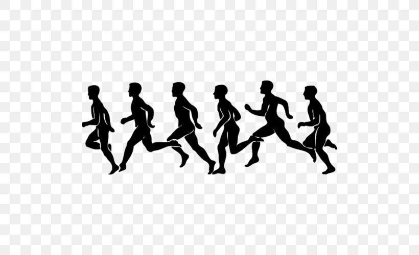 Running Clip Art, PNG, 500x500px, Running, Black, Black And White, Choreography, Cross Country Running Shoe Download Free
