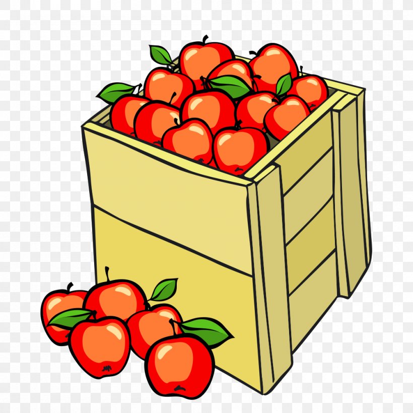 Apple Auglis Cartoon Illustration, PNG, 1000x1000px, Apple, Area, Auglis, Cartoon, Cyan Download Free