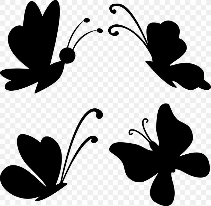 Butterfly Drawing Clip Art, PNG, 1024x1002px, Butterfly, Black And White, Branch, Brush Footed Butterfly, Color Download Free
