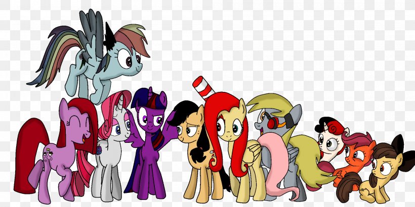 Rainbow Dash Applejack Twilight Sparkle Sunset Shimmer Pony, PNG, 2000x1000px, Watercolor, Cartoon, Flower, Frame, Heart Download Free