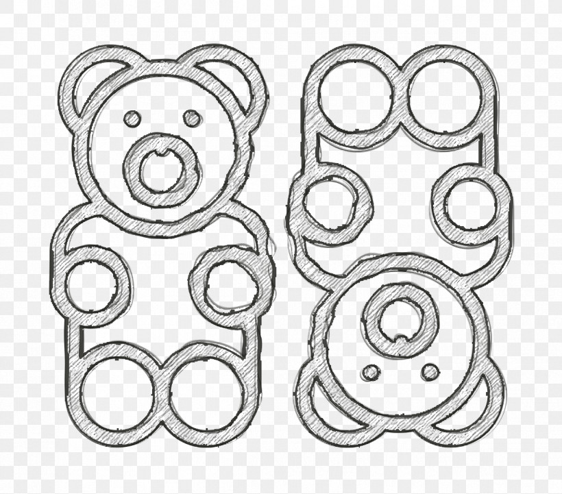 Gummy Bear Icon Food And Restaurant Icon Candies Icon, PNG, 1212x1066px, Gummy Bear Icon, Candies Icon, Circle, Food And Restaurant Icon, Line Art Download Free