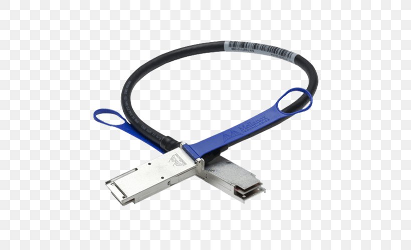 QSFP Electrical Cable Optical Fiber Cable 100 Gigabit Ethernet, PNG, 500x500px, 100 Gigabit Ethernet, Qsfp, Cable, Computer Network, Copper Conductor Download Free