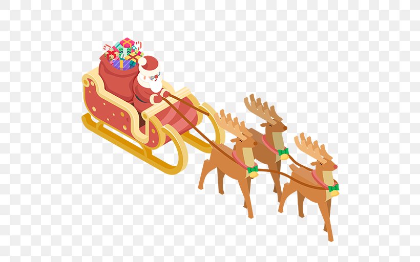 Reindeer Santa Claus Rudolph Clip Art, PNG, 512x512px, Reindeer, Christmas, Ded Moroz, Deer, Fictional Character Download Free