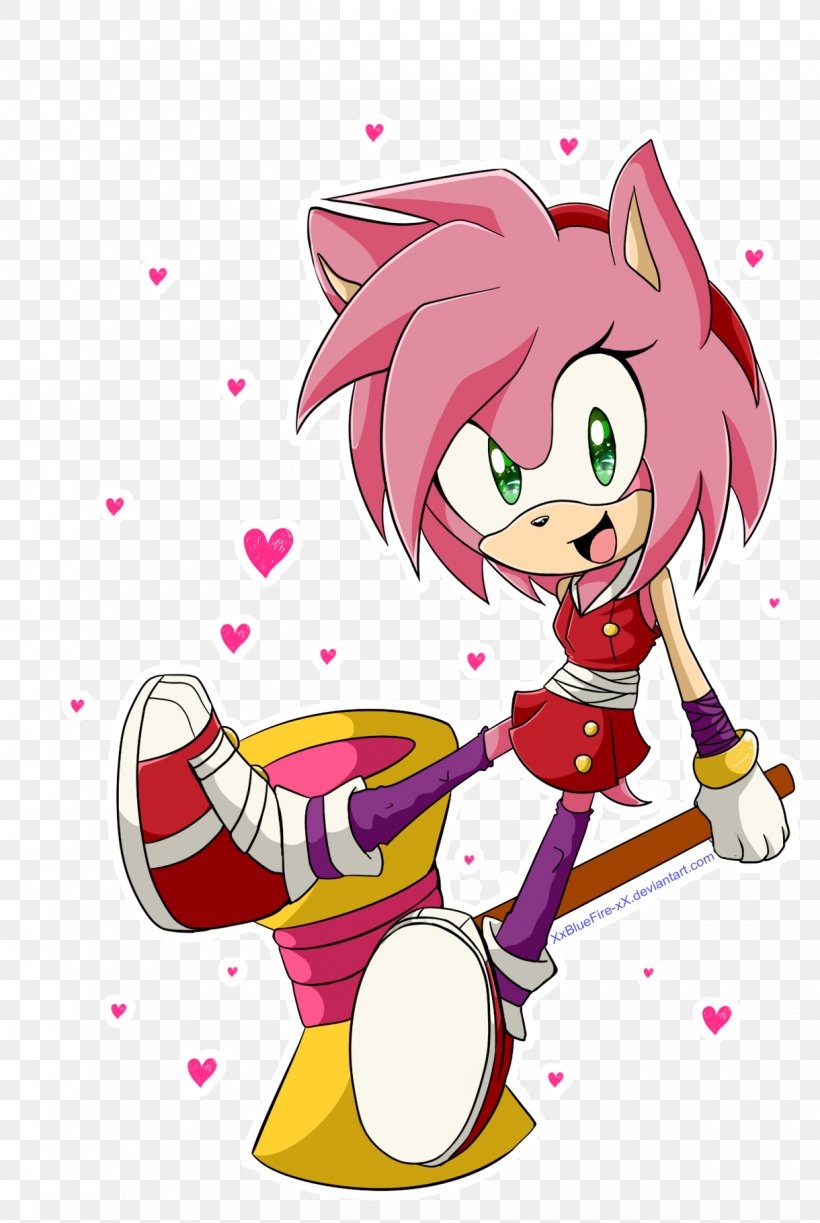 Amy Rose Sonic Boom: Rise Of Lyric Sonic Forces, PNG, 1220x1821px, Watercolor, Cartoon, Flower, Frame, Heart Download Free