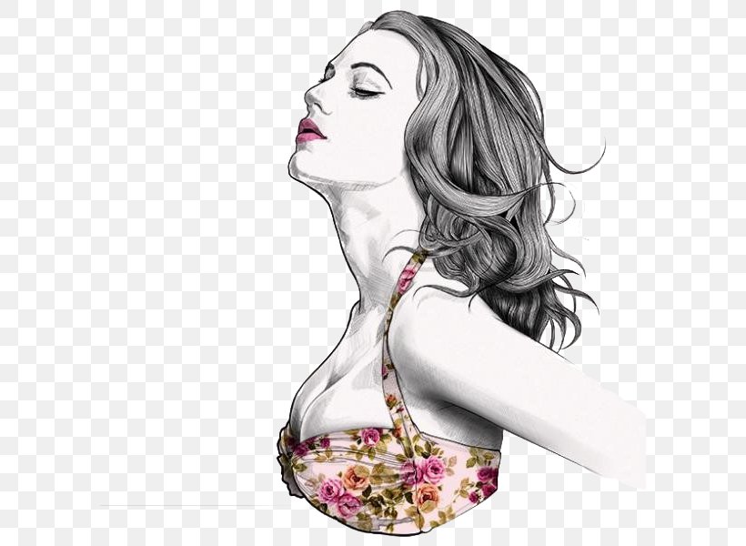 Drawing Fashion Illustration Illustrator Art Illustration, PNG, 600x600px, Watercolor, Cartoon, Flower, Frame, Heart Download Free