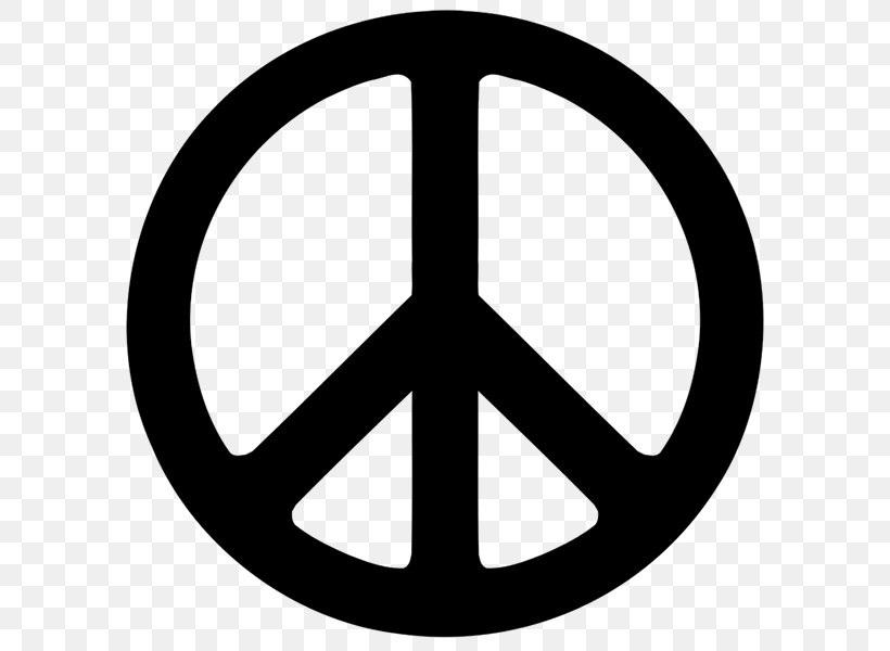 Peace Symbols Clip Art, PNG, 600x600px, Peace Symbols, Area, Black And White, Decal, Peace Download Free