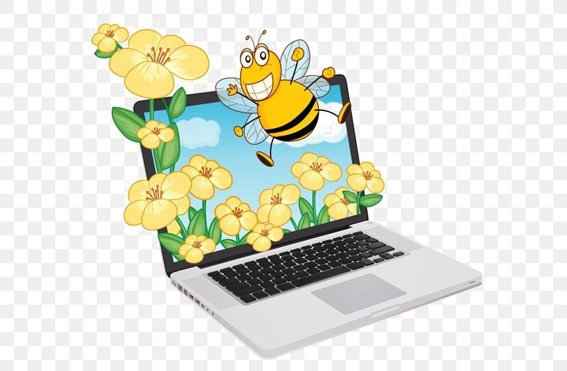 Laptop Computer Monitors Royalty-free Clip Art, PNG, 600x536px, Laptop, Computer, Computer Monitors, Flower, Membrane Winged Insect Download Free