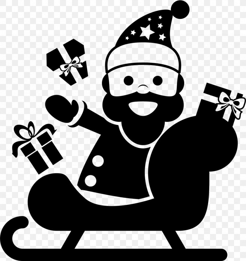 Santa Claus's Reindeer Santa Claus's Reindeer Mrs. Claus Rudolph, PNG, 924x981px, Santa Claus, Art, Blackandwhite, Cartoon, Christmas Day Download Free