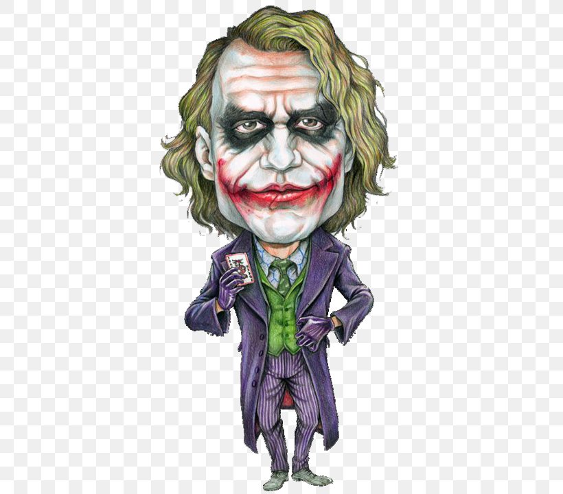 Joker Heath Ledger The Dark Knight Batman Caricature, PNG, 381x720px, Watercolor, Cartoon, Flower, Frame, Heart Download Free
