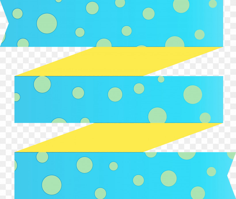 Polka Dot, PNG, 3000x2533px, Ribbon, Aqua, Line, Multiple Ribbon, Paint Download Free