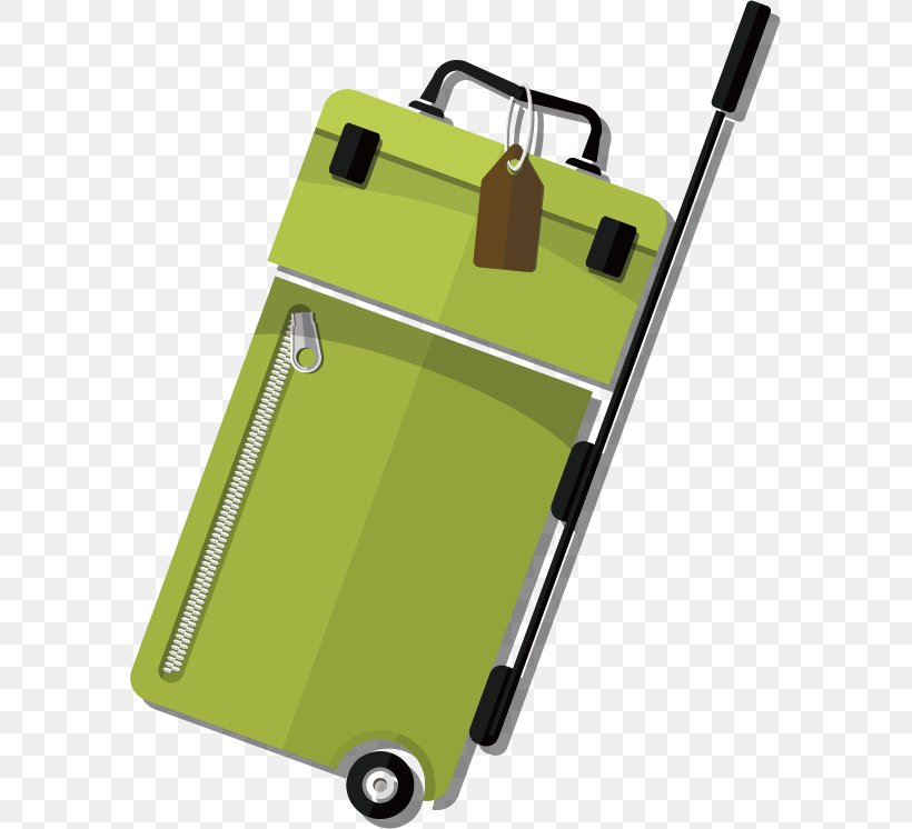 Suitcase Baggage Travel, PNG, 585x746px, Suitcase, Baggage, Box, Designer, Green Download Free