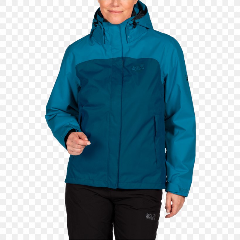 Hoodie Jacket Jack Wolfskin Coat Clothing, PNG, 1024x1024px, Hoodie, Blue, Clothing, Coat, Cobalt Blue Download Free