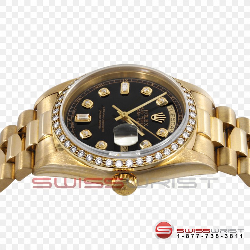 Watch Rolex Day-Date Gold Bezel, PNG, 1000x1000px, Watch, Bezel, Bling Bling, Brand, Colored Gold Download Free