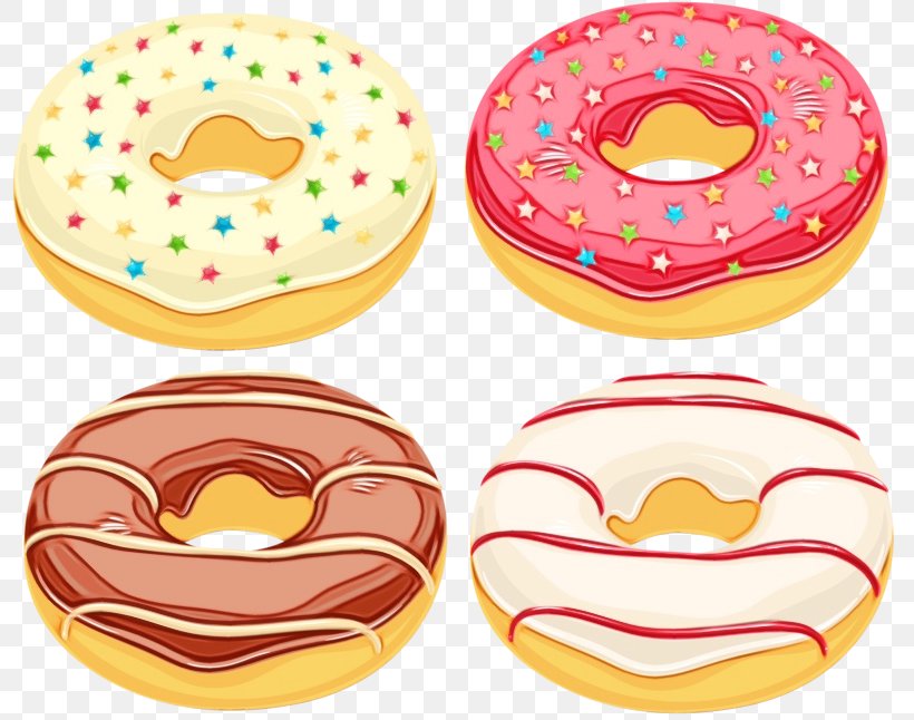 Junk Food Cartoon, PNG, 800x646px, Watercolor, Baked Goods, Ciambella, Cuisine, Dessert Download Free