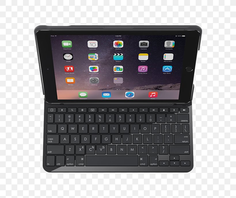 Logitech SLIM FOLIO Keyboard/Cover Case For IPad Computer Keyboard Laptop, PNG, 800x687px, Ipad, Apple, Computer, Computer Accessory, Computer Hardware Download Free