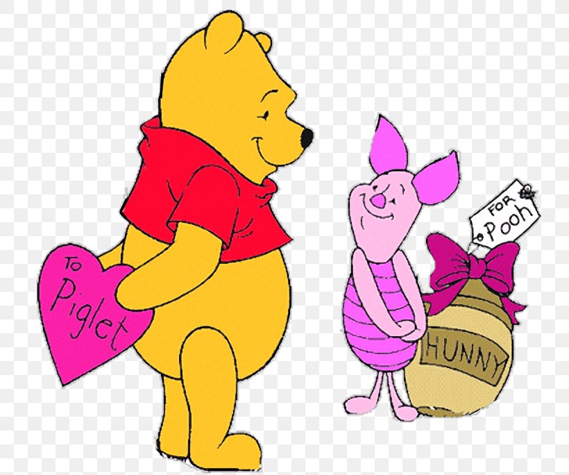 Winnie-the-Pooh Clip Art Piglet Eeyore Illustration, PNG, 756x684px, Watercolor, Cartoon, Flower, Frame, Heart Download Free