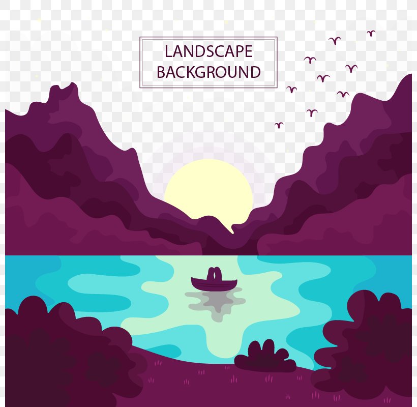 Euclidean Vector Sunset, PNG, 800x800px, Sunset, Brand, Fukei, Landscape, Magenta Download Free