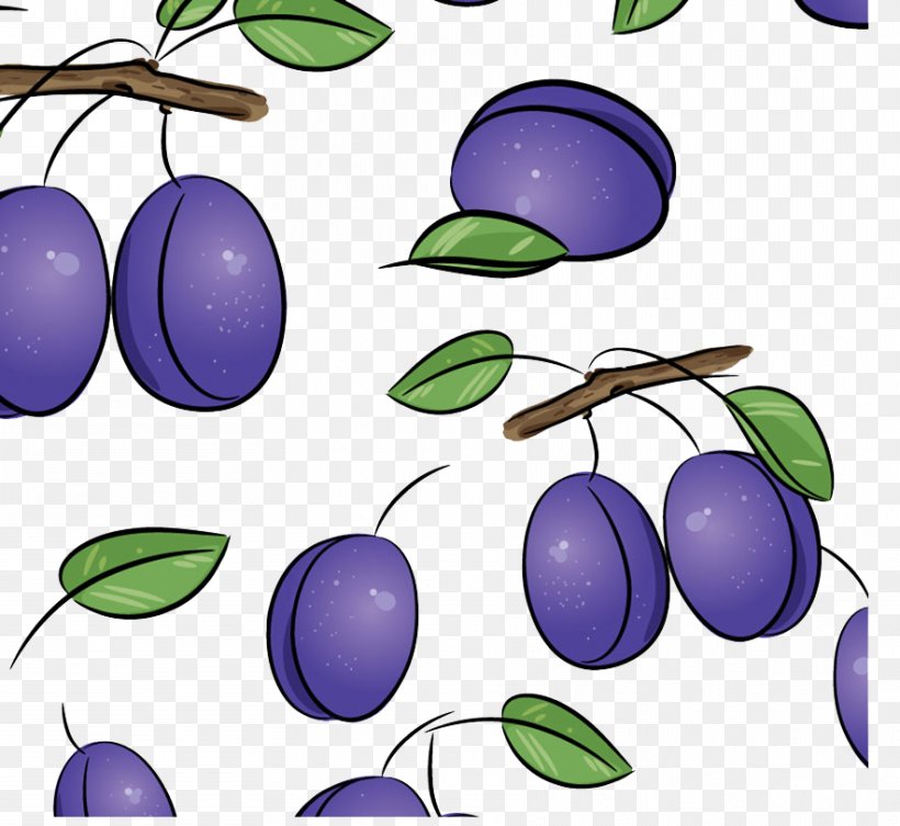 Plum Drawing Royalty-free Illustration, PNG, 884x812px, Plum, Branch, Color, Drawing, Food Download Free