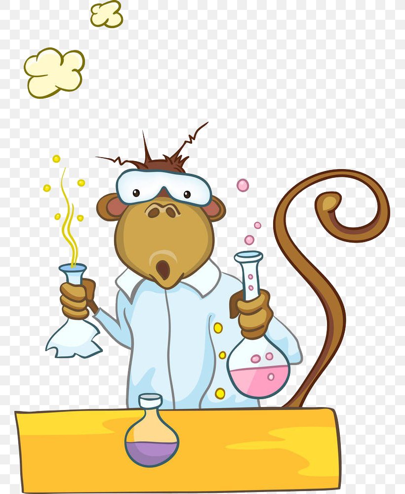 Cartoon Chemistry Mole Illustration, PNG, 761x1000px, Cartoon, Area, Art, Artwork, Chemical Substance Download Free