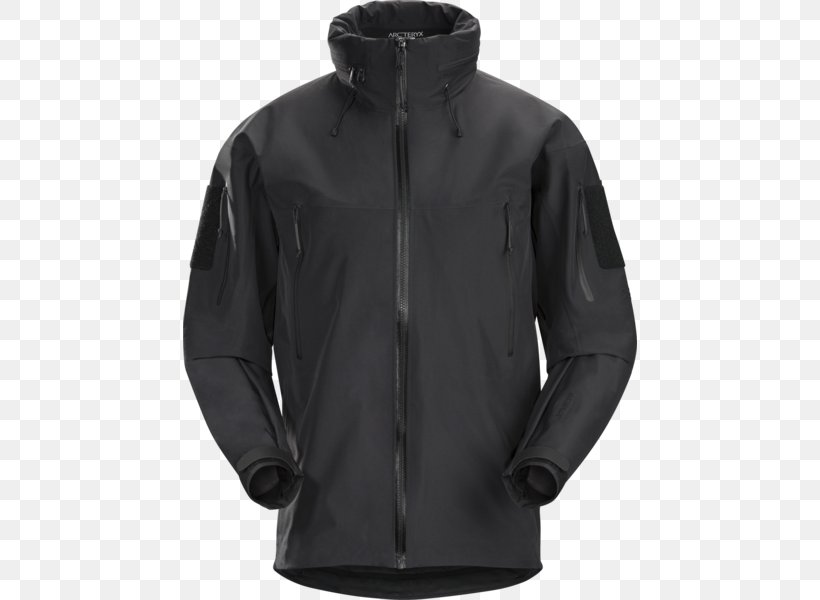 Hoodie Jacket Arc'teryx Outerwear, PNG, 454x600px, Hoodie, Black, Coat, Hood, Jacket Download Free
