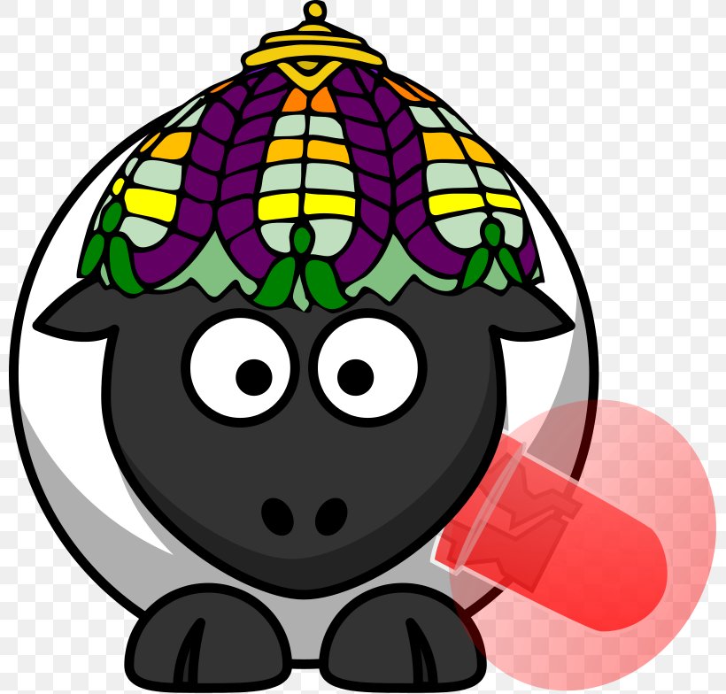 Sheep Cartoon Clip Art, PNG, 800x784px, Sheep, Artwork, Cartoon, Christmas Ornament, Food Download Free