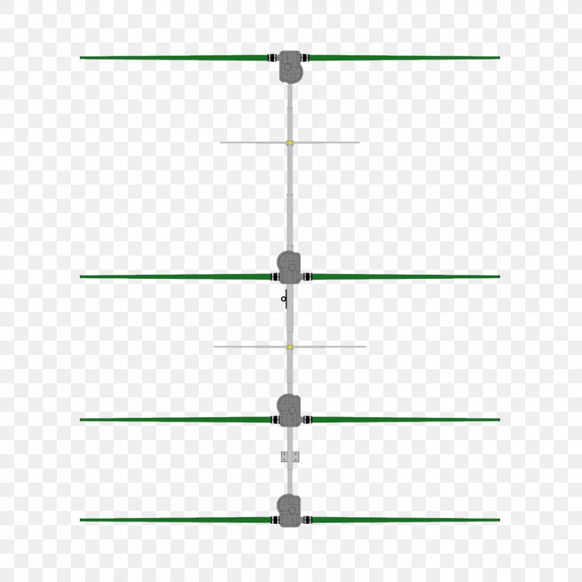 Yagi–Uda Antenna Aerials Dipole Antenna Directional Antenna Log-periodic Antenna, PNG, 1000x1000px, 40meter Band, 70centimeter Band, 80meter Band, Aerials, Amateur Radio Download Free