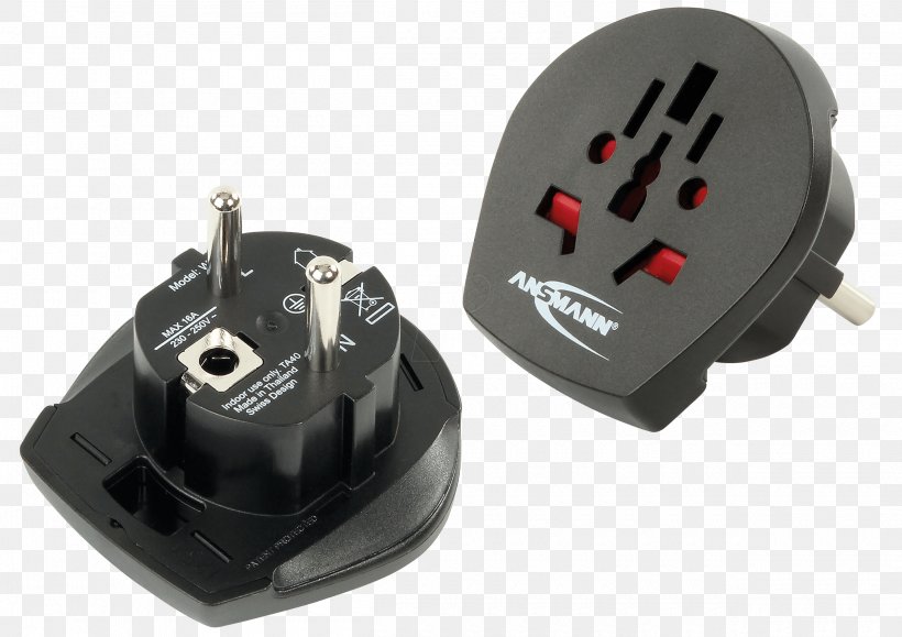 AC Adapter Reisestecker AC Power Plugs And Sockets Electrical Connector, PNG, 2500x1768px, Adapter, Ac Adapter, Ac Power Plugs And Sockets, Ansmann Ag, Appliance Classes Download Free
