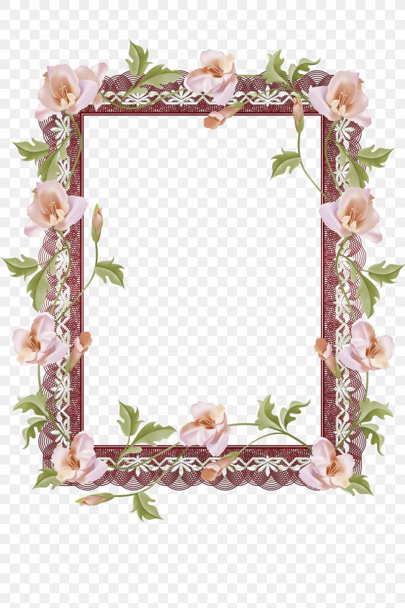 Background Flowers Frame, PNG, 3000x4500px, Picture Frames, Cut Flowers, Film Frame, Floral Design, Flower Download Free