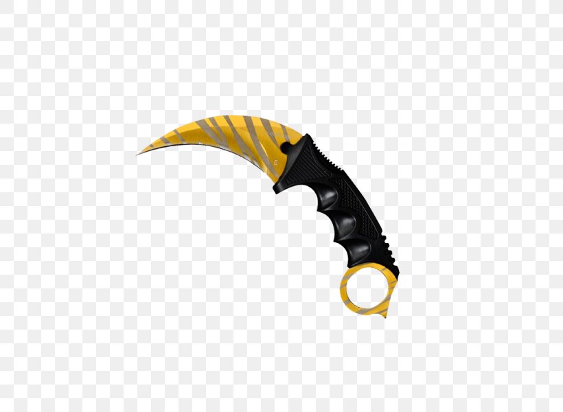 Tiger Karambit Counter-Strike: Global Offensive Knife Human Tooth, PNG, 600x600px, Tiger, Bayonet, Black Tiger, Blade, Bowie Knife Download Free