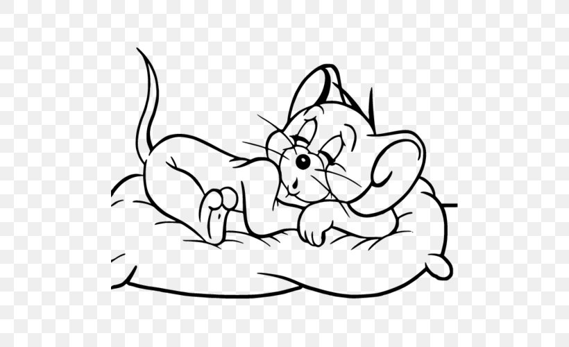 Tom And Jerry Coloring Book Spike And Tyke Cartoon, PNG, 500x500px, Watercolor, Cartoon, Flower, Frame, Heart Download Free