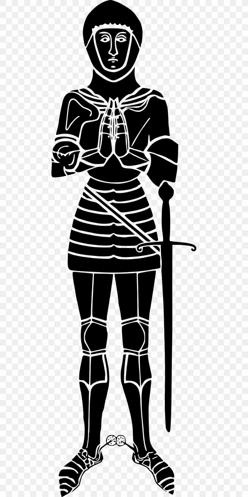 Armour Knight Body Armor, PNG, 960x1920px, Armour, Art, Black, Black And White, Body Armor Download Free