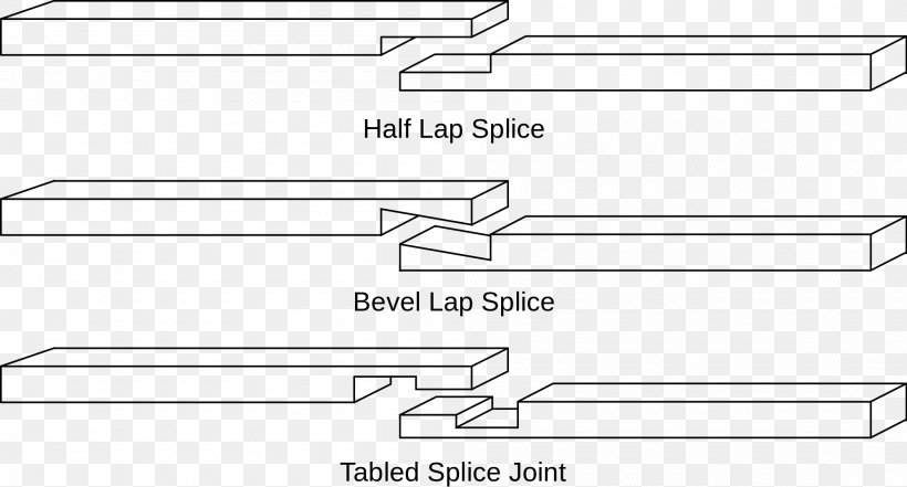 Woodworking Joints Splice Joint Bridle Joint, PNG, 2000x1078px, Woodworking Joints, Adhesive, Area, Black And White, Bridle Joint Download Free