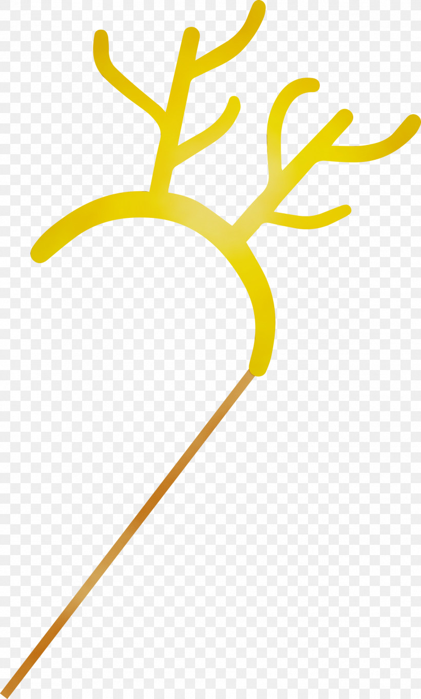 Leaf Yellow Line Meter Antler, PNG, 1807x2999px, Christmas Sign, Antler, Biology, Geometry, Leaf Download Free