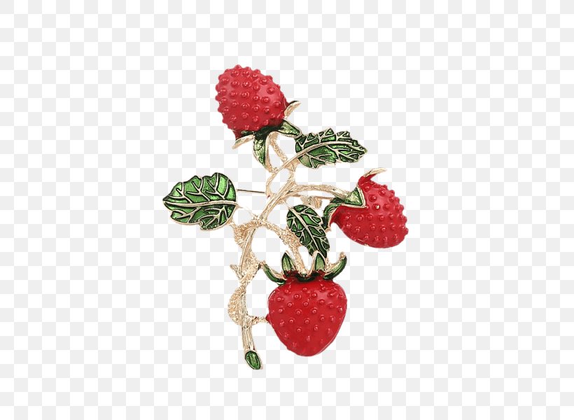 Brooch Imitation Gemstones & Rhinestones Pin Strawberry Fruit, PNG, 600x600px, Brooch, Berry, Clothing, Collar, Diamond Download Free