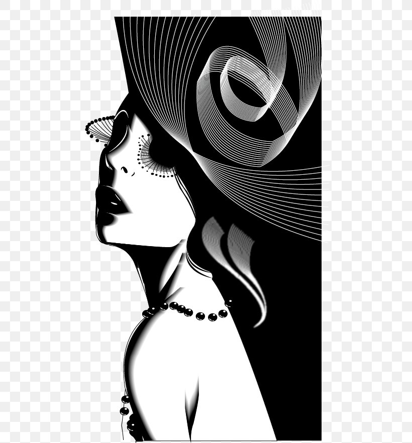 Drawing Graphic Design Painting Illustration, PNG, 492x882px, Drawing, Art, Behance, Black And White, Black Hair Download Free