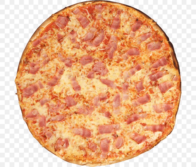 California-style Pizza Sicilian Pizza Tarte Flambée Bacon, PNG, 700x700px, Californiastyle Pizza, American Food, Bacon, California Style Pizza, Carbonara Download Free