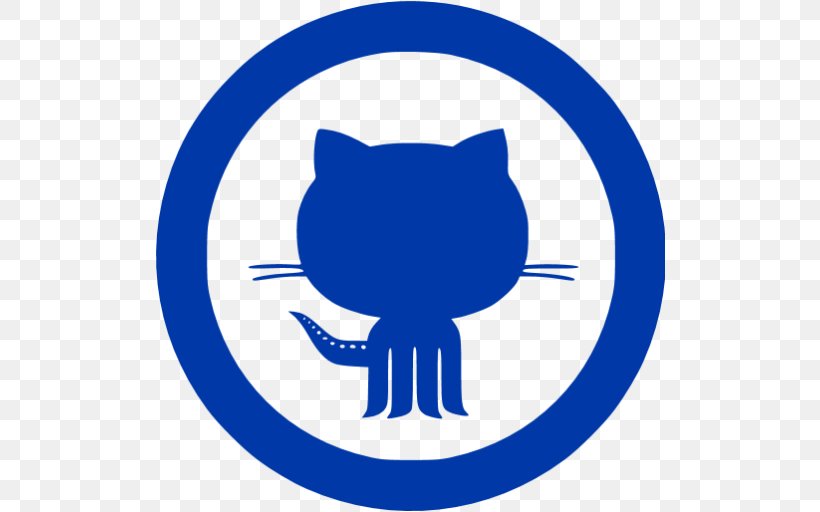 GitHub Logo, PNG, 512x512px, Github, Area, Artwork, Blue, Cat Download Free