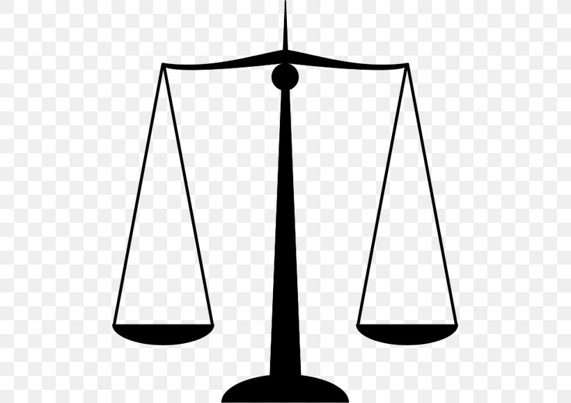 Measuring Scales Justice Clip Art, PNG, 497x579px, Measuring Scales, Balans, Black And White, Drawing, Justice Download Free