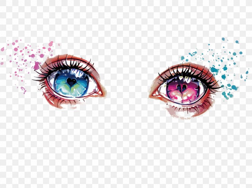 Eye Painting, PNG, 1500x1122px, Watercolor, Cartoon, Flower, Frame, Heart Download Free
