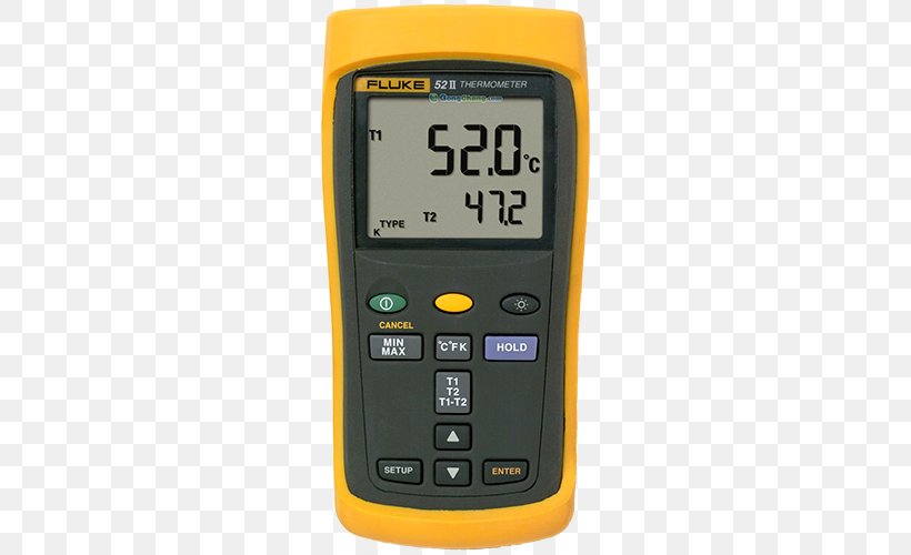 Fluke Corporation Thermocouple Multimeter Thermometer Calibration, PNG, 500x500px, Fluke Corporation, Accuracy And Precision, Calibration, Electronic Test Equipment, Electronics Download Free