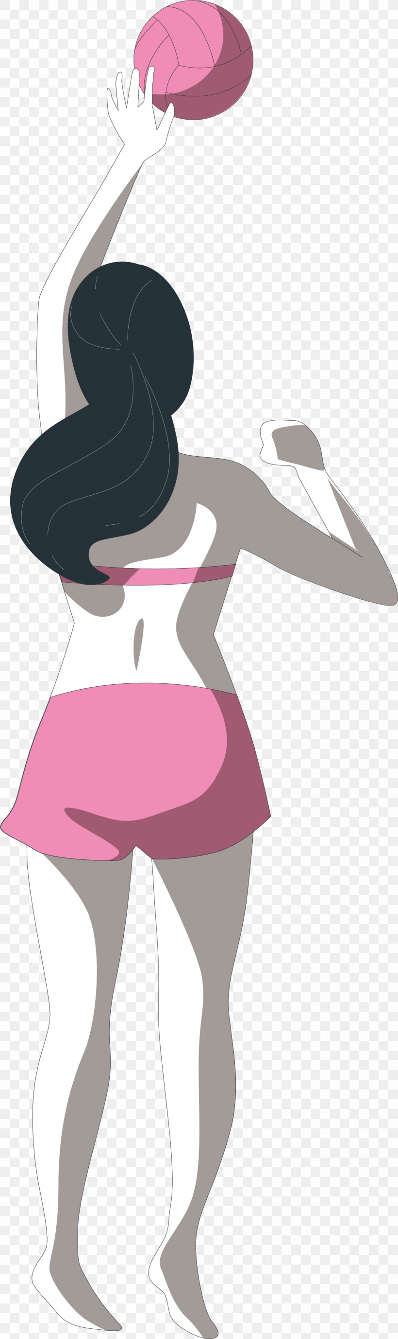 Beach Summer Vacation, PNG, 1208x4056px, Beach, Fashion, Pink M, Silhouette, Summer Download Free